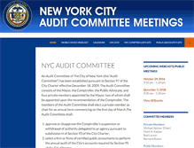 Tablet Screenshot of nycauditcommittee.org